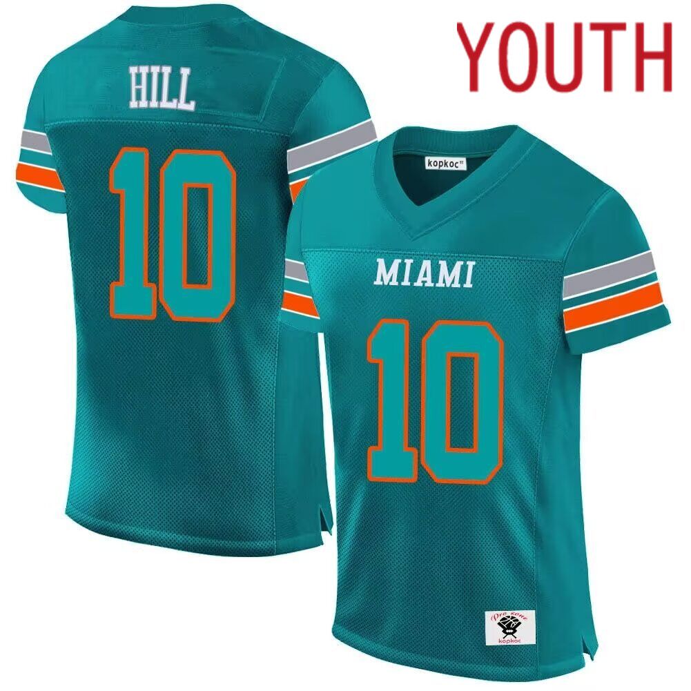 Youth Miami Dolphins #10 Hill green 2024 Nike Vapor Limited NFL throwback Jersey ->youth nfl jersey->Youth Jersey